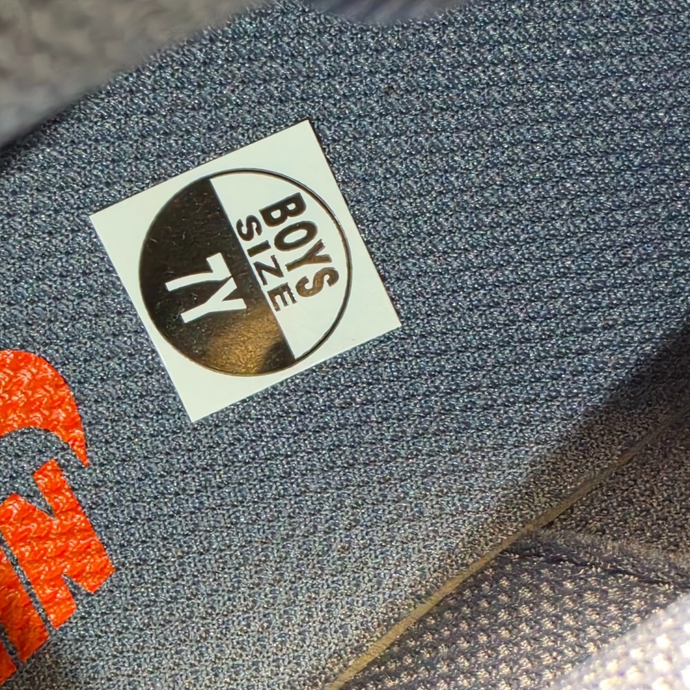 New Women 8.5 Youth 7Y Nike Air Force 1 Low GS CT3839-008 Cement Grey Orange NWB - Picture 10 of 10